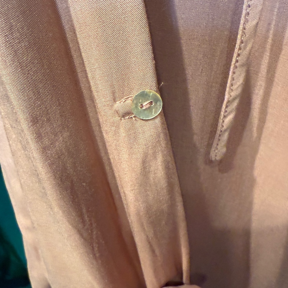 153 Nwt Easel Roll-Up Sleeves Button Down Silky S… - image 6